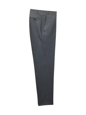 Canali Grey Wool-Flannel Winter Trousers