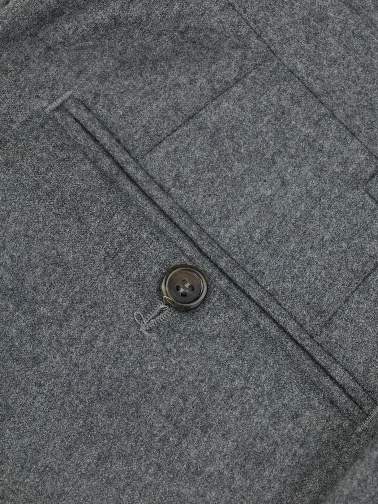 Canali Grey Wool-Flannel Winter Trousers