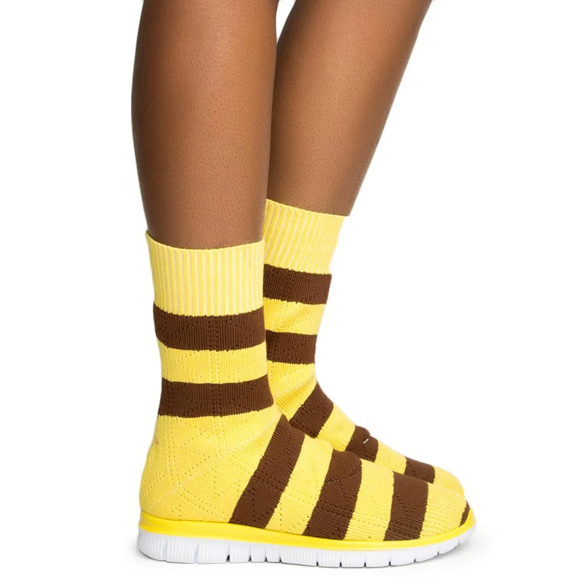 Cape Robbin Malee-1 Yellow Sneaker Yellow/Brown