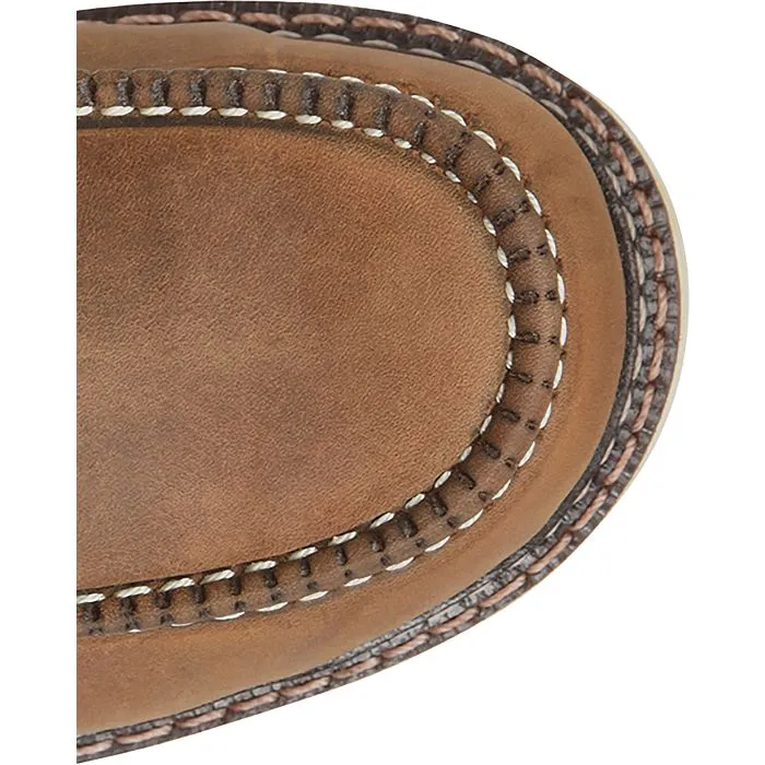 Carolina Men's AMP USA Made 6" Moc Toe Wedge Work Boot Brown - CA7011