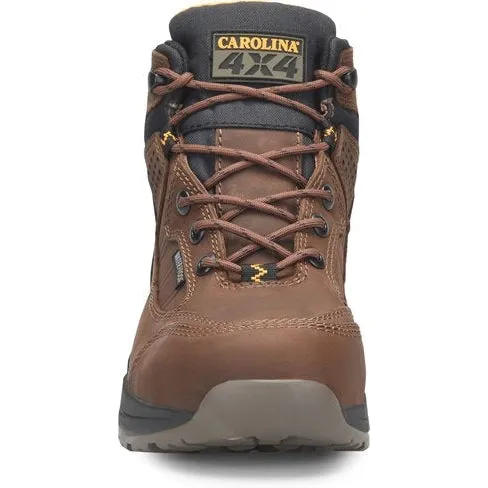 Carolina Men's Builder 5" Waterproof Slip Resist Steel Toe Hiker Work Boot  - Brown - CA4501