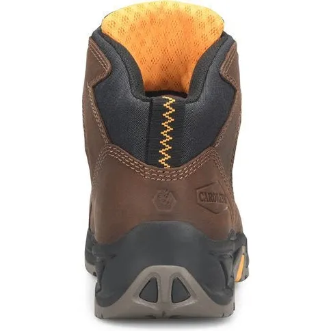 Carolina Men's Builder 5" Waterproof Slip Resist Steel Toe Hiker Work Boot  - Brown - CA4501