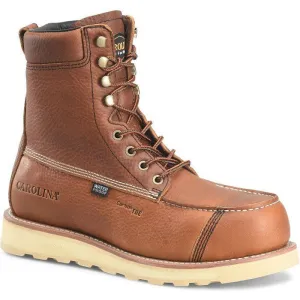 Carolina Men's Staple Gun 8" Carbon Composite Toe Waterproof Work Boot -Tan- CA7571
