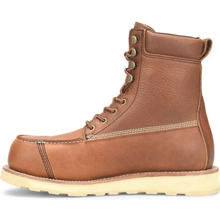 Carolina Men's Staple Gun 8" Carbon Composite Toe Waterproof Work Boot -Tan- CA7571