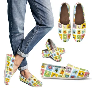 Cartoon Cat Women's Casual Canvas Shoes