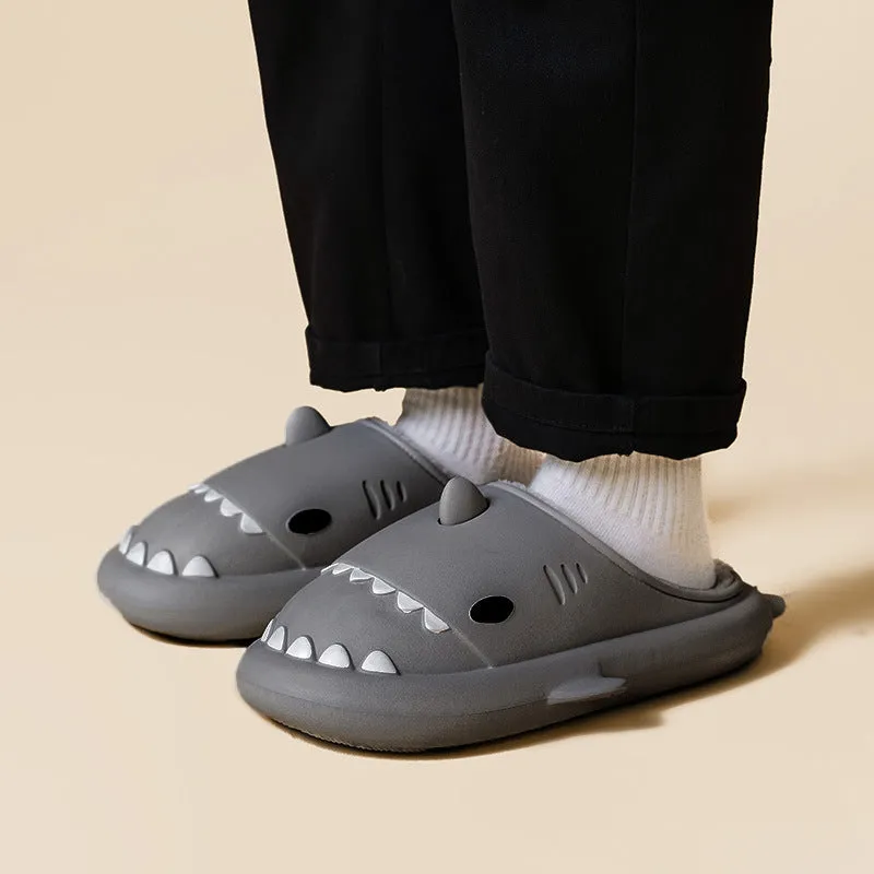 Cartoon Shark Shoes Home Slippers EVA Lovers Slippers