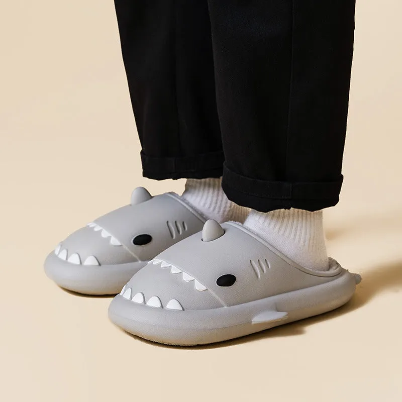 Cartoon Shark Shoes Home Slippers EVA Lovers Slippers