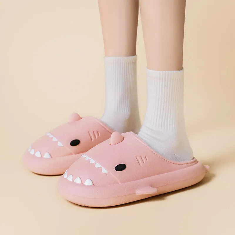 Cartoon Shark Shoes Home Slippers EVA Lovers Slippers