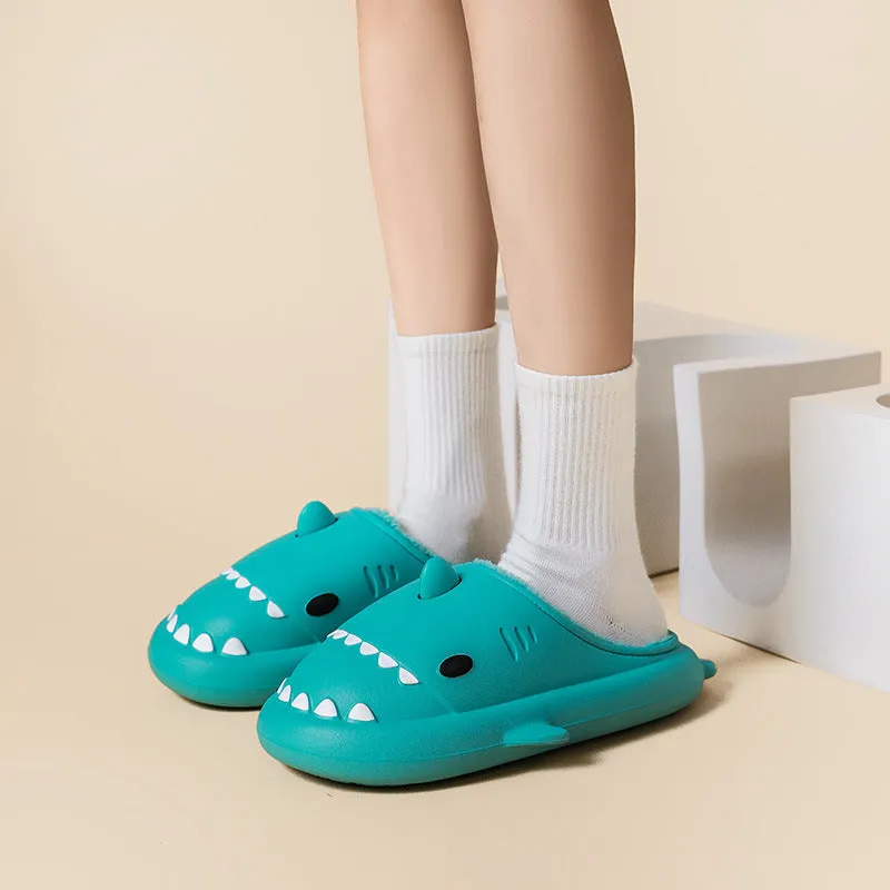 Cartoon Shark Shoes Home Slippers EVA Lovers Slippers