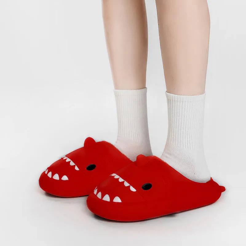 Cartoon Shark Shoes Home Slippers EVA Lovers Slippers