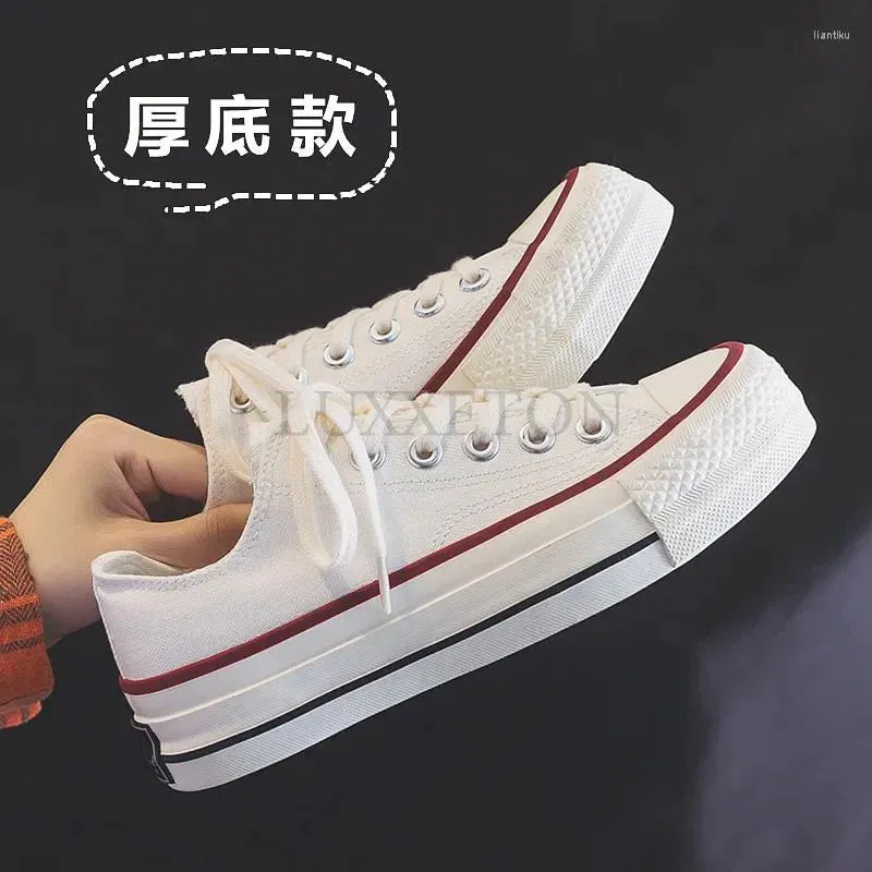 Casual Shoes Women Flat  Round Toe Sports Wedge Autumn Shallow Mouth Small White