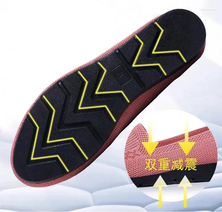 Casual Shoes Women's Mesh Breathable Slip On Flat Ladies Loafers Comfortable Lightweight Sneaker Socks Women