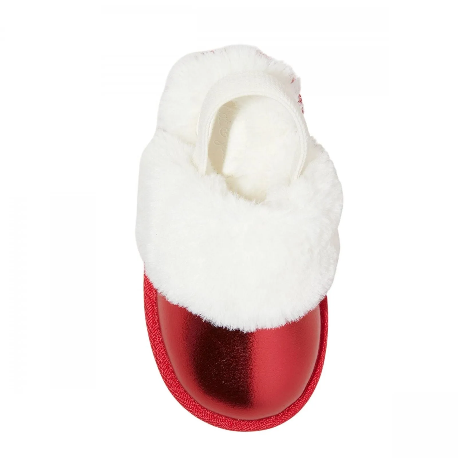 Cat & Jack Toddler Girls Boys Lila Metallic Scuff Slippers Red M (7T-8T)