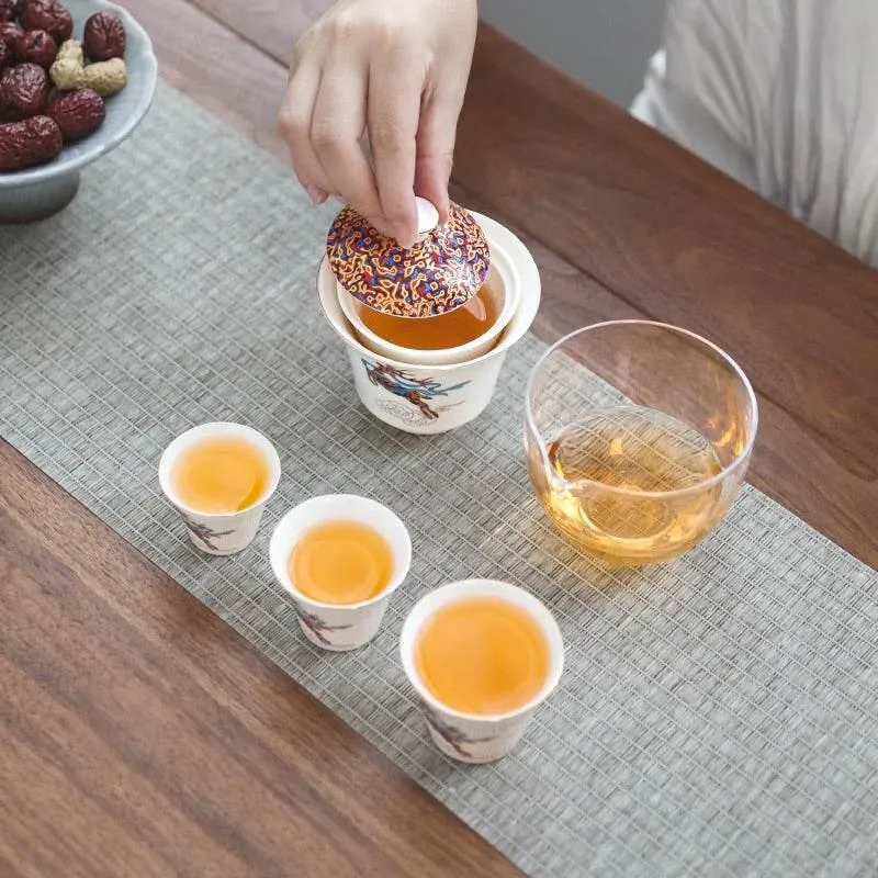 Ceramic Winter Tea Cup Set - Magical Seasonal Drinkware