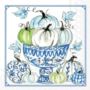 Chinoiserie Pumpkins Paper Cocktail Napkins