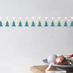 Christmas Trees & Stars Mini Stencil