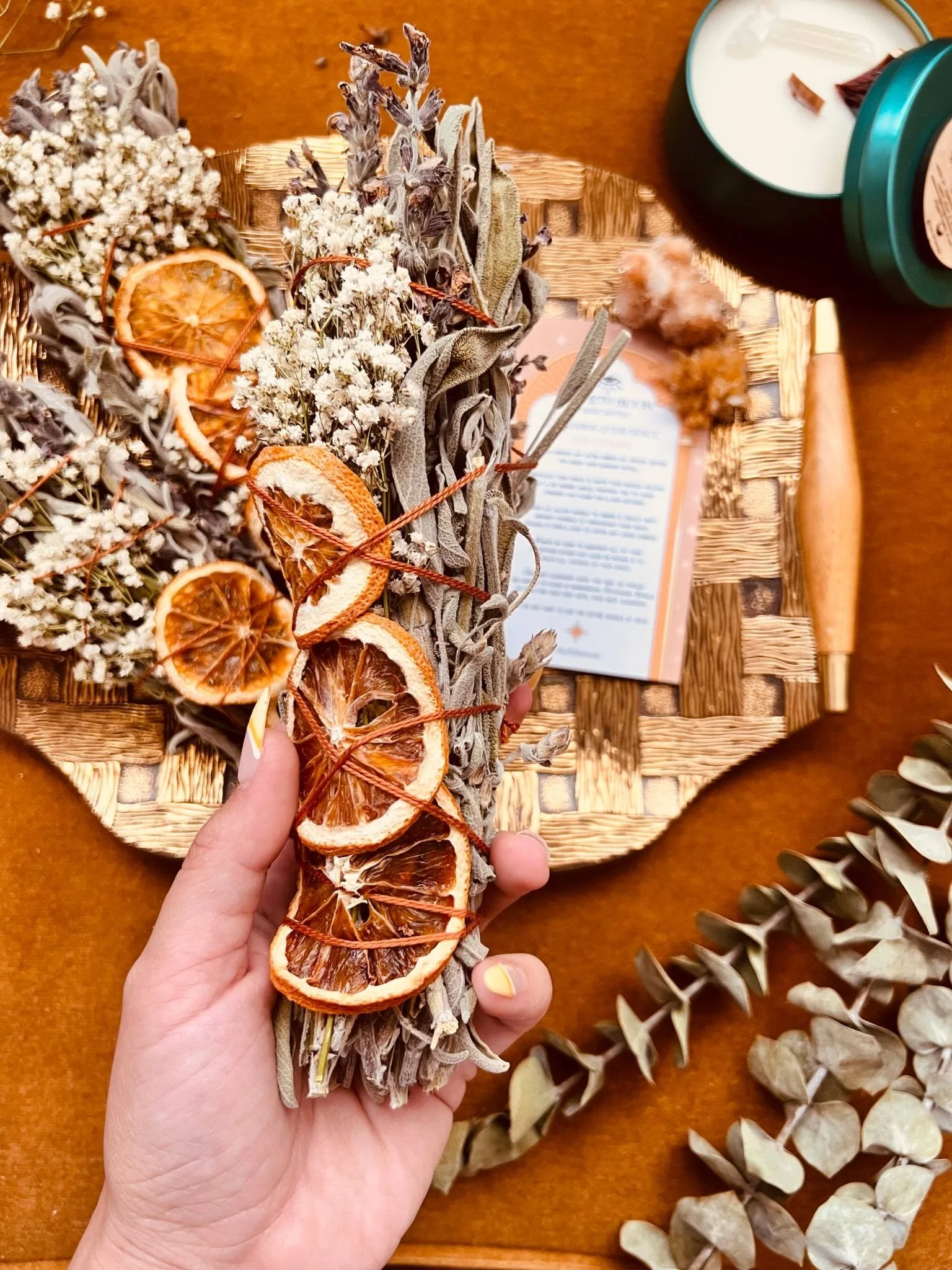 CITRUS HARVEST Sage Bundle - SEASONAL Smudge - FALL   WINTER