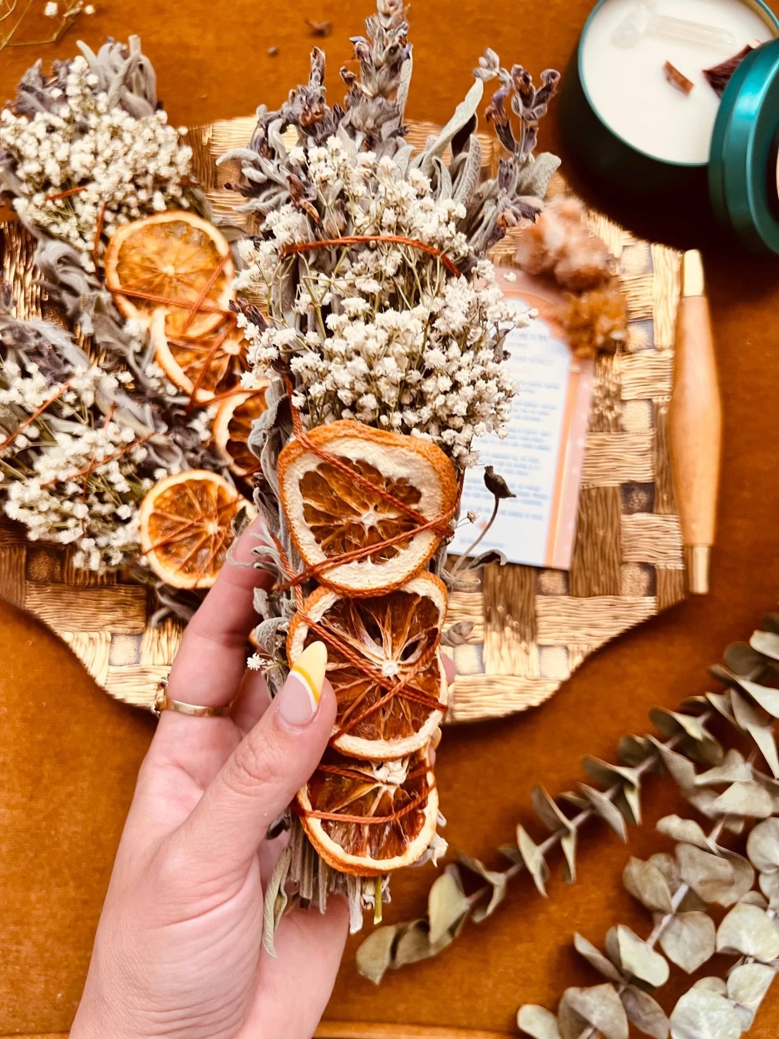 CITRUS HARVEST Sage Bundle - SEASONAL Smudge - FALL   WINTER
