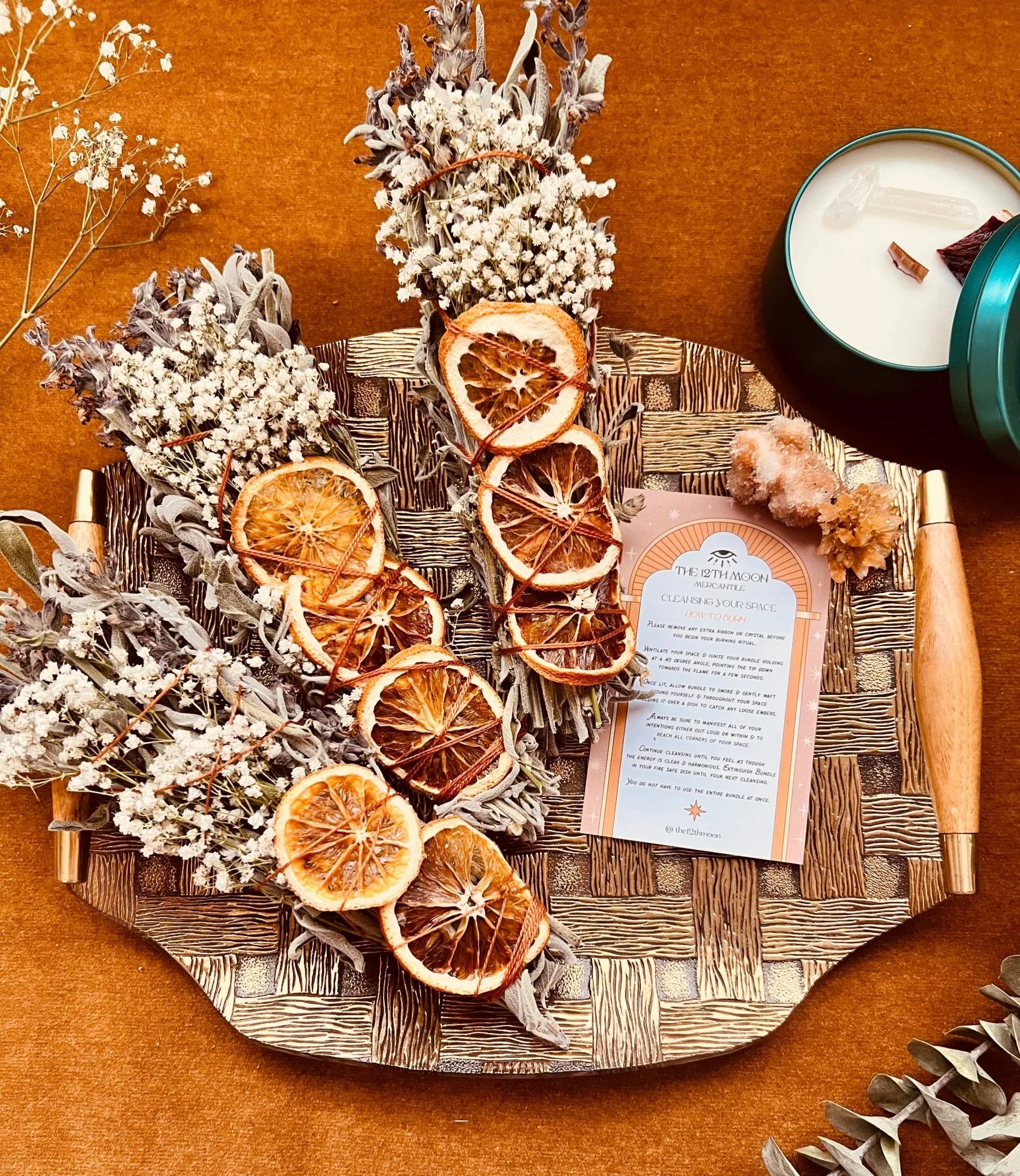CITRUS HARVEST Sage Bundle - SEASONAL Smudge - FALL   WINTER