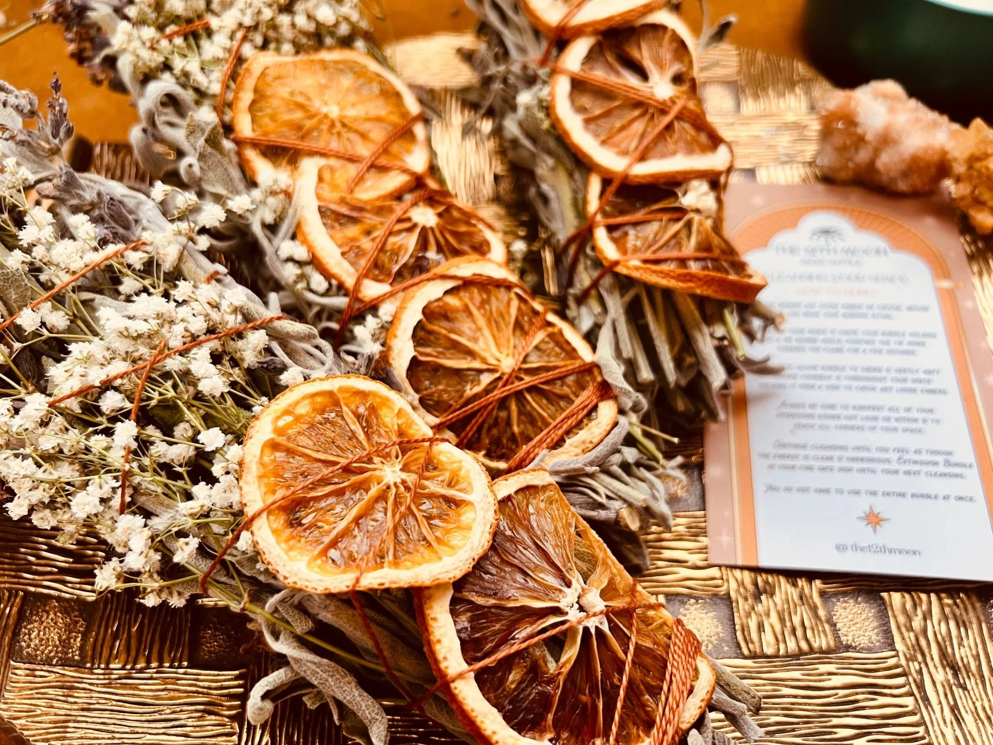 CITRUS HARVEST Sage Bundle - SEASONAL Smudge - FALL   WINTER