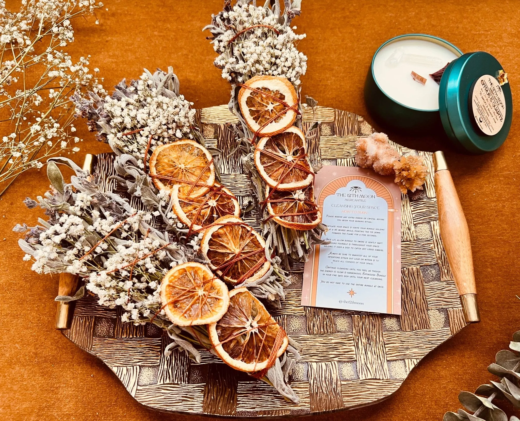 CITRUS HARVEST Sage Bundle - SEASONAL Smudge - FALL   WINTER