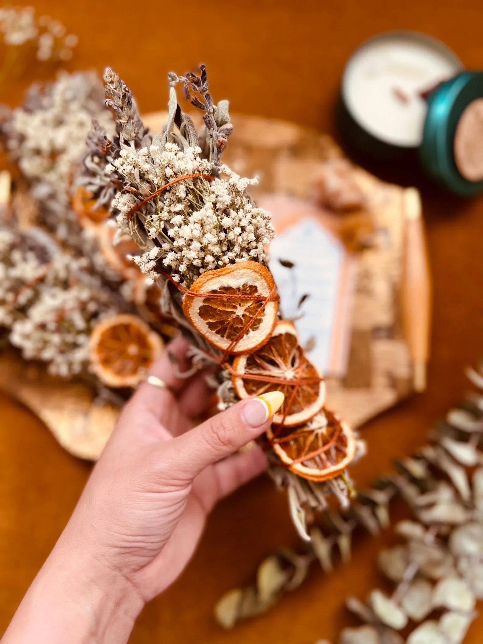 CITRUS HARVEST Sage Bundle - SEASONAL Smudge - FALL   WINTER