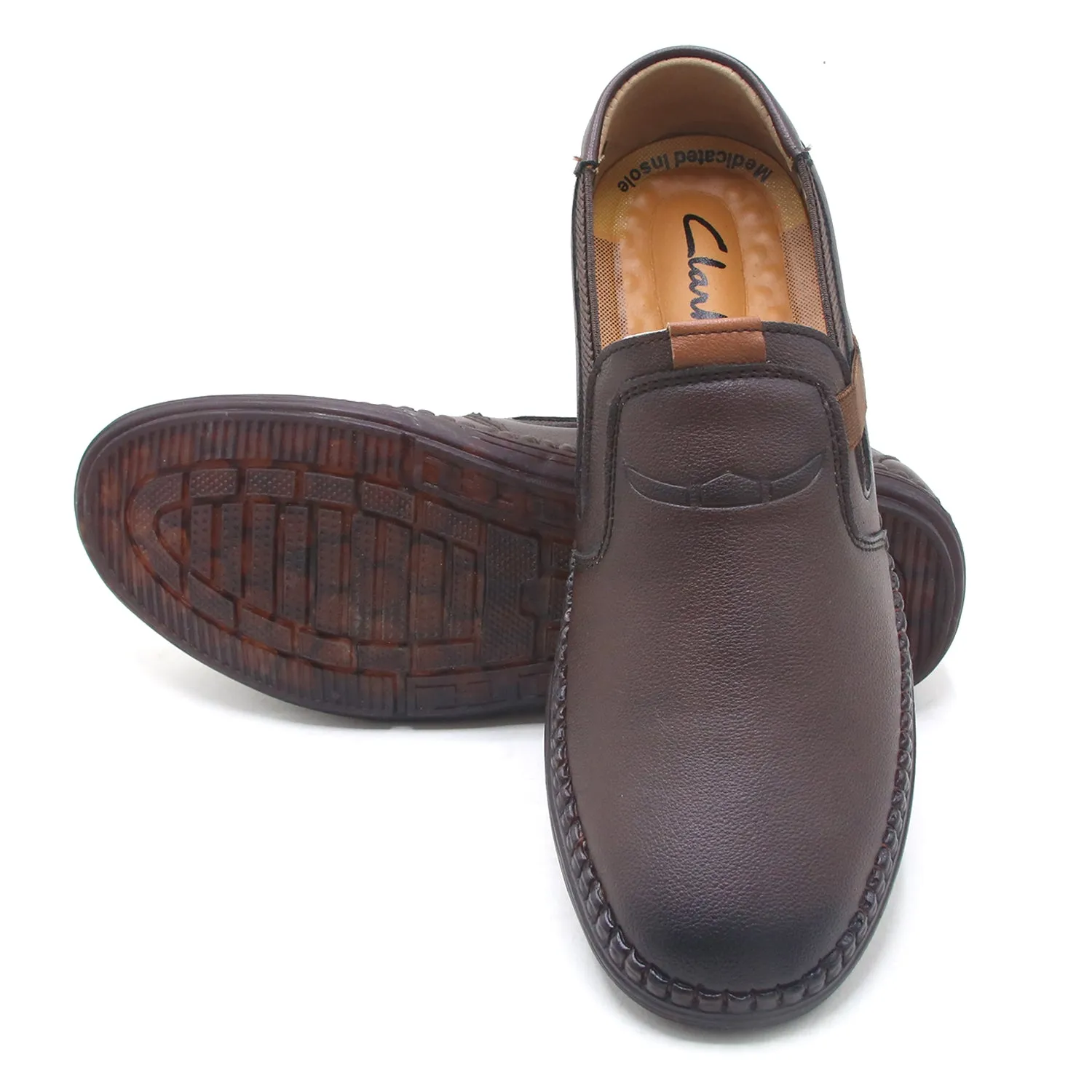 Clarke Slip-on - Medicated In Leather Loafers - Brown