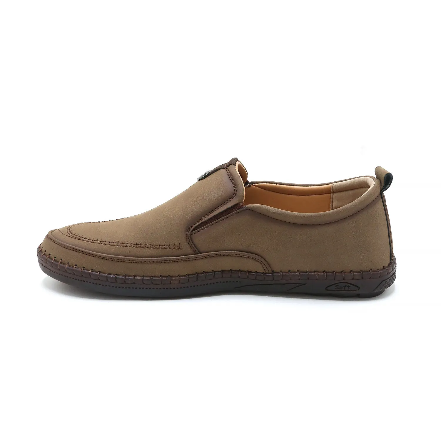 Clarks Men’s Brown Casual Loafers – Slip-On Style – Breathable Upper