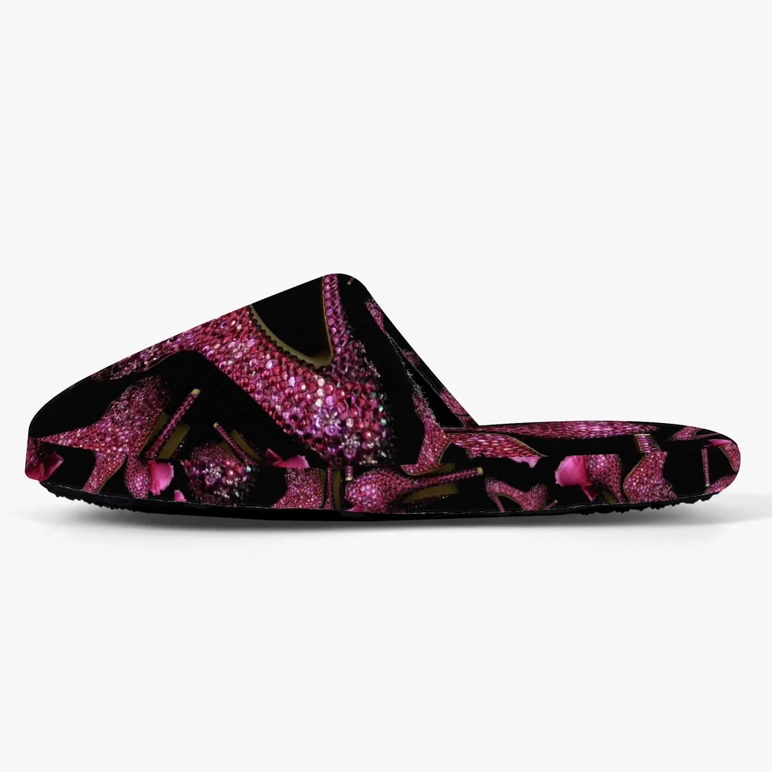 Classic Cotton Slippers 'Pink crystals shoes'