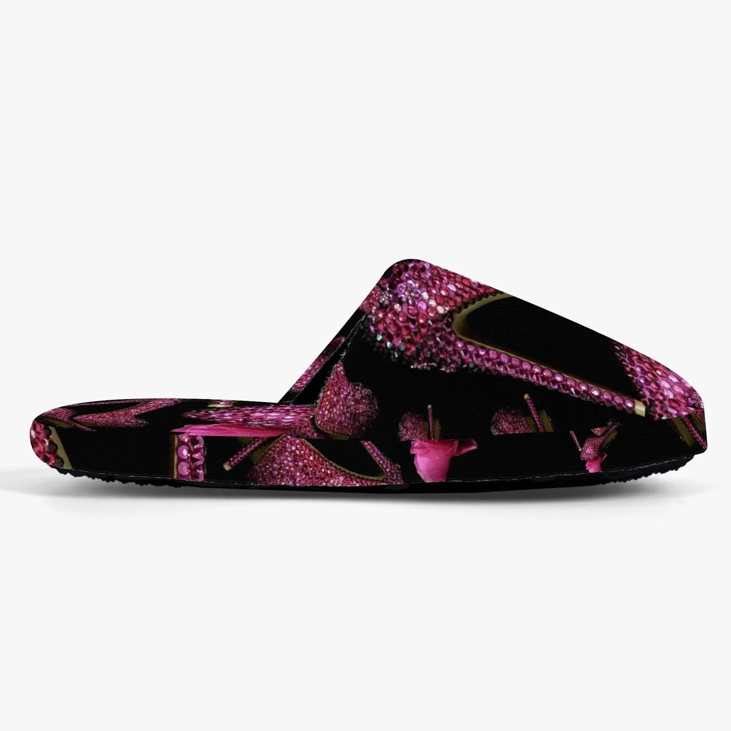 Classic Cotton Slippers 'Pink crystals shoes'