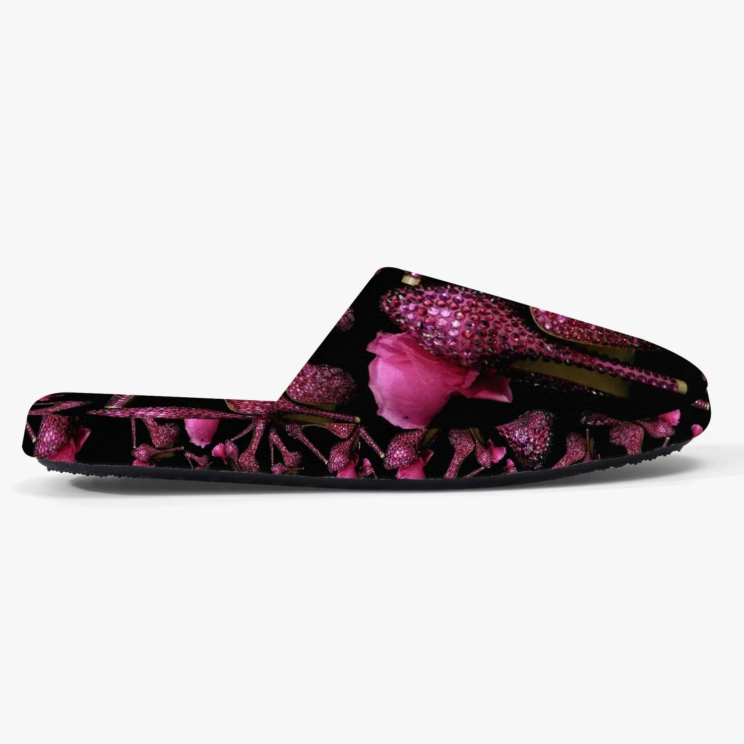 Classic Cotton Slippers 'Pink crystals shoes'