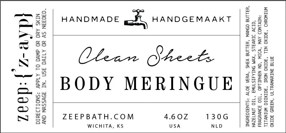 Clean sheets Body Meringue
