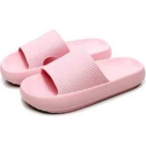 Cloud Slippers for Women and Men, Rosyclo Massage Shower Bathroom Non-Slip Quick Drying Open Toe Super Soft Comfy Thick Sole Home House Cloud Cushion Slide Sandals for Indoor & Outdoor Platform Shoes | Multiple Colors and Sizes