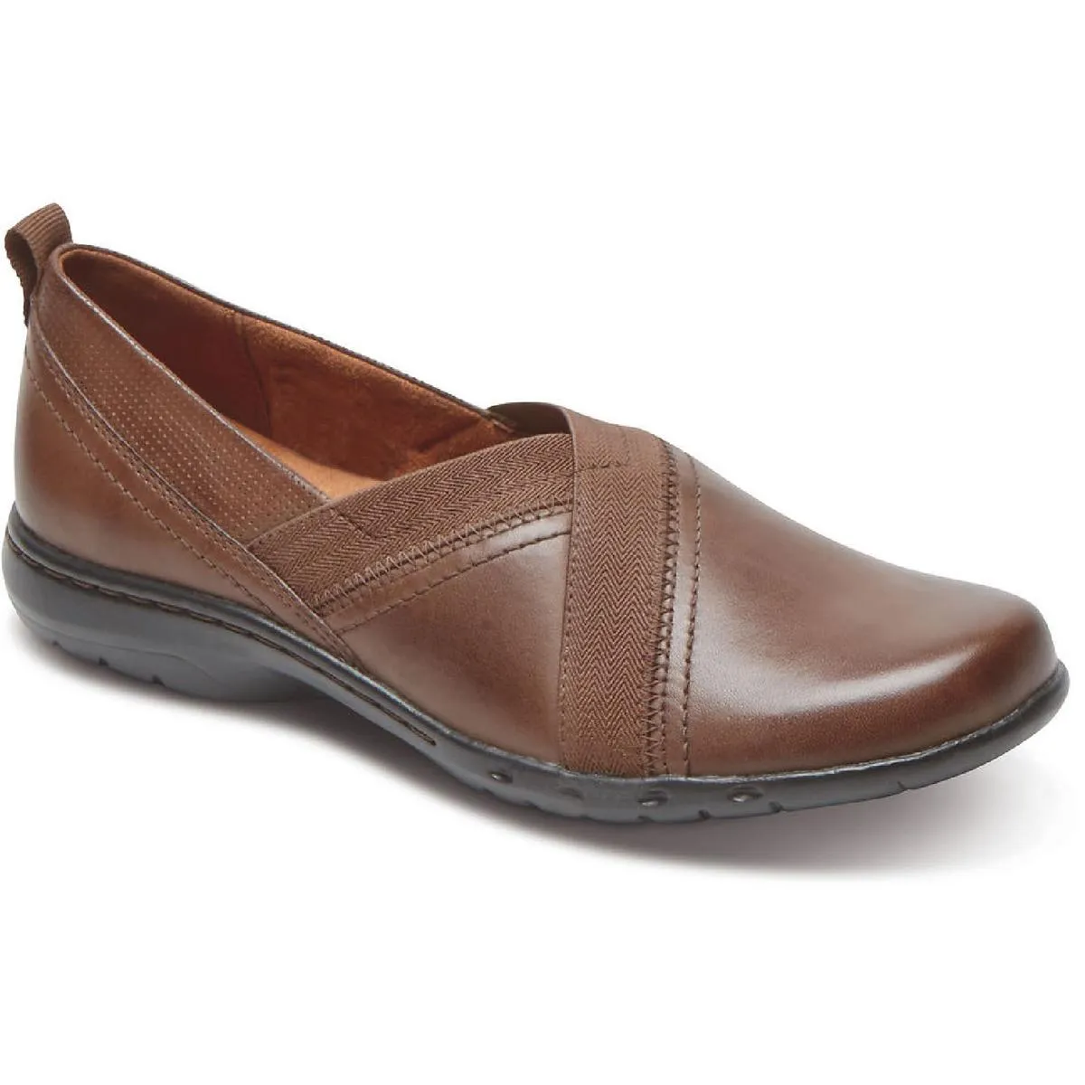 Cobb Hill Womens CH Penfield Envelope Leather Slip On Loafers