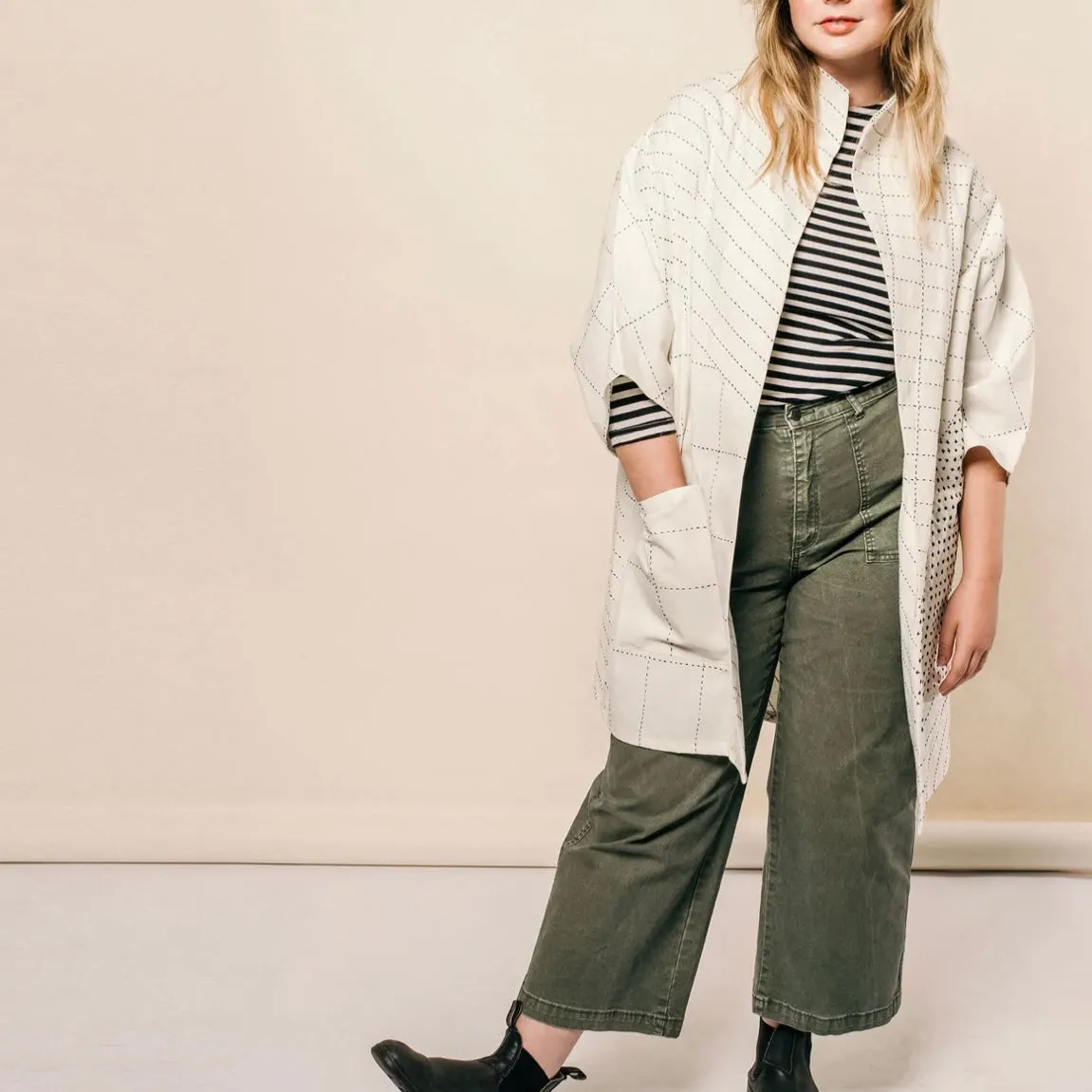 Cocoon Jacket Bone