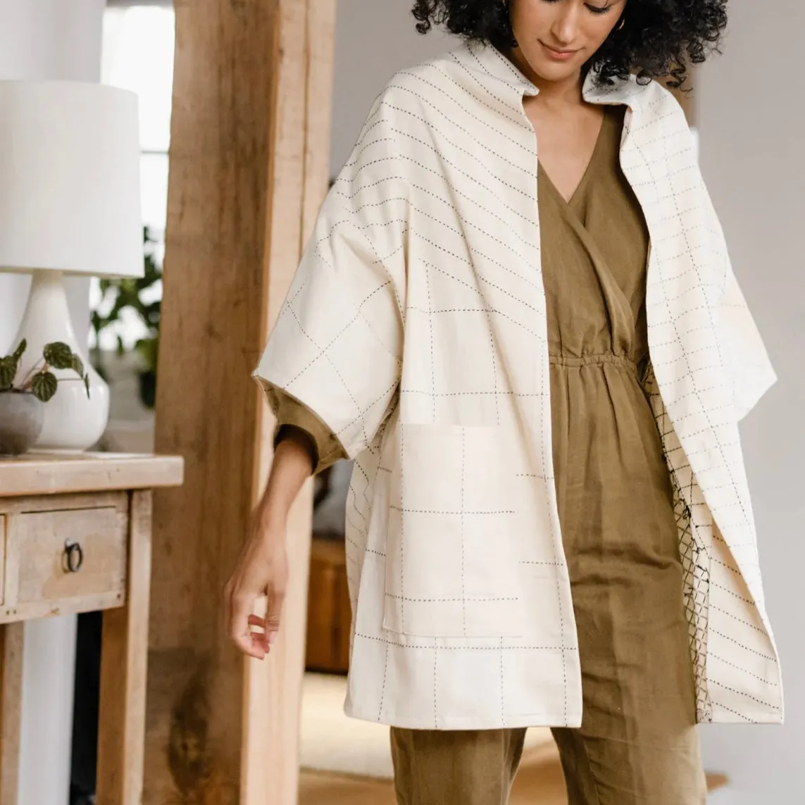 Cocoon Jacket Bone