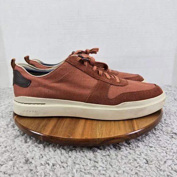 Cole Haan GrandPro Rally 360 Brownish Red Canvas Casual Lace Up Sneaker Men 11.5