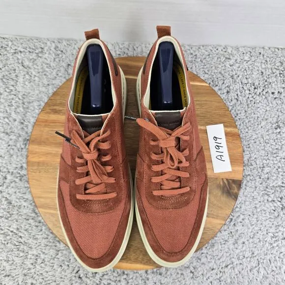Cole Haan GrandPro Rally 360 Brownish Red Canvas Casual Lace Up Sneaker Men 11.5