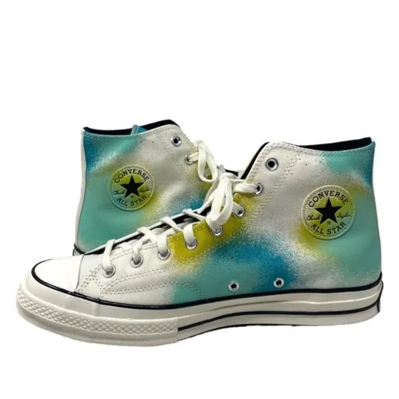 Converse Chuck 70 Shoes Canvas For Men Skate Sneaker Egret Teal High Top A03432C
