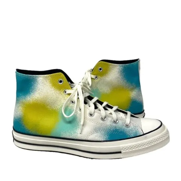 Converse Chuck 70 Shoes Canvas For Men Skate Sneaker Egret Teal High Top A03432C