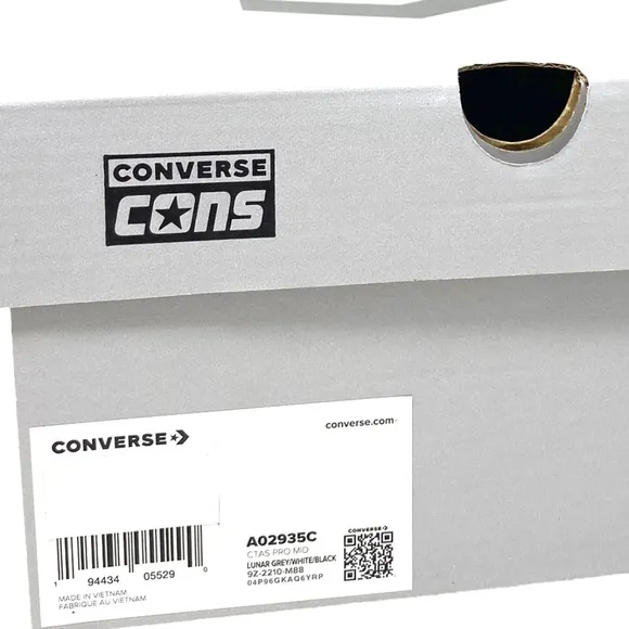 Converse CONS Chuck Taylor Pro Shoes Mid Skate Men's Gray Canvas Casual A02935C