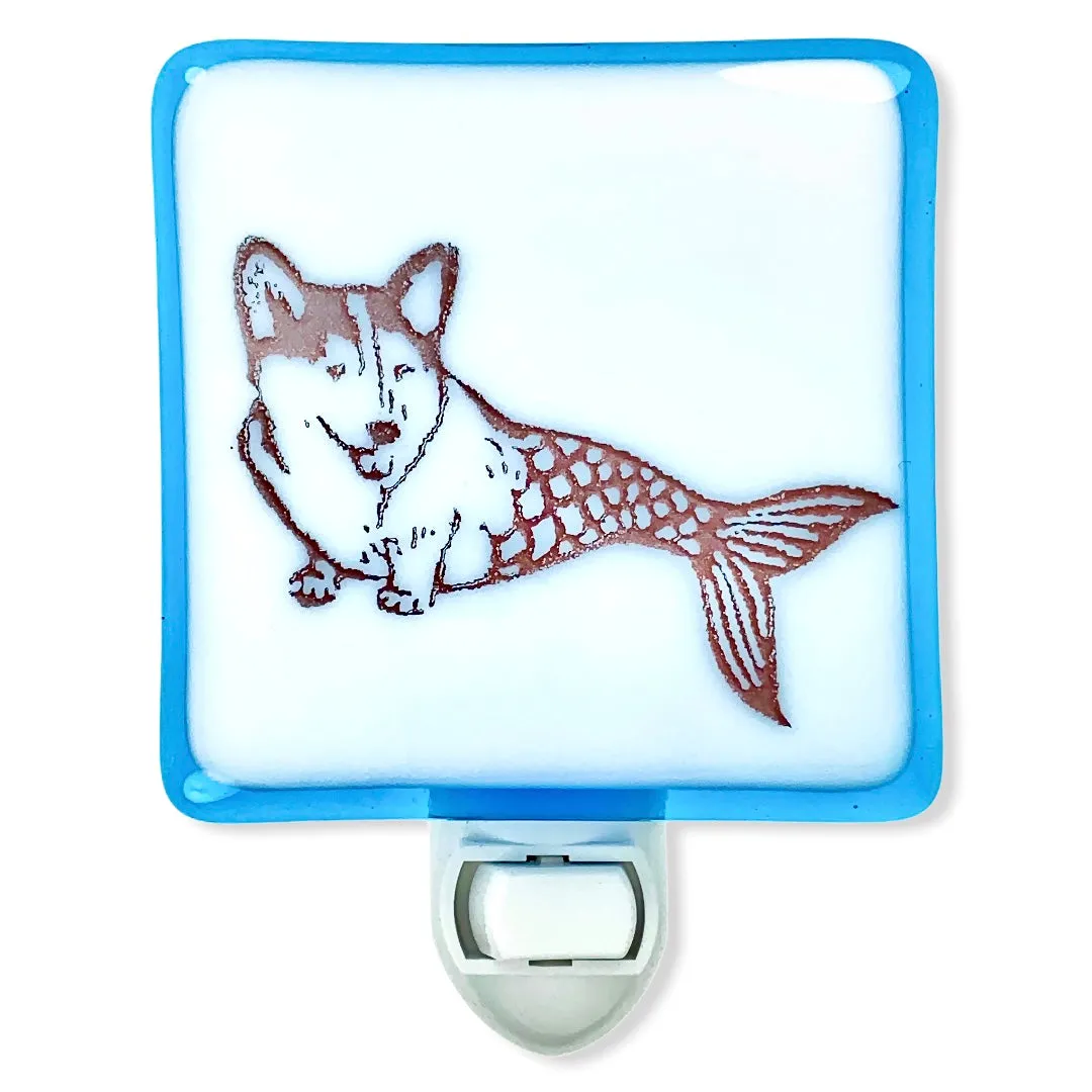 Corgi Dog Mermaid Night Light