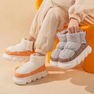 Cotton Slippers Couple Unisex Home Non-slip Flat Shoes Shit Slippers