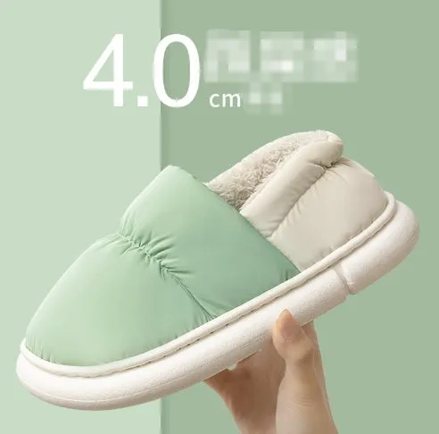 Cotton Slippers Couple Unisex Home Non-slip Flat Shoes Shit Slippers