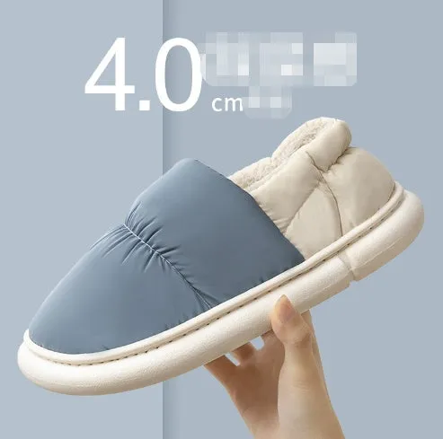 Cotton Slippers Couple Unisex Home Non-slip Flat Shoes Shit Slippers