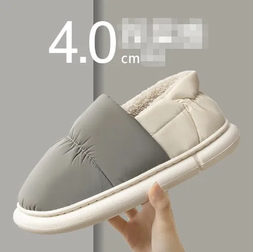 Cotton Slippers Couple Unisex Home Non-slip Flat Shoes Shit Slippers