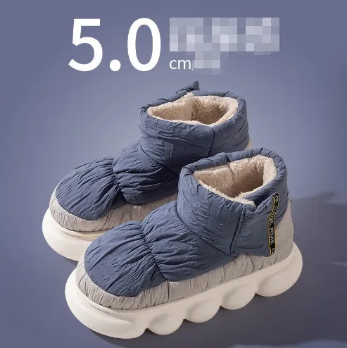 Cotton Slippers Couple Unisex Home Non-slip Flat Shoes Shit Slippers