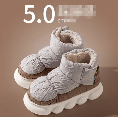Cotton Slippers Couple Unisex Home Non-slip Flat Shoes Shit Slippers
