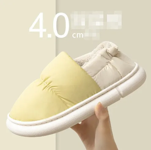 Cotton Slippers Couple Unisex Home Non-slip Flat Shoes Shit Slippers