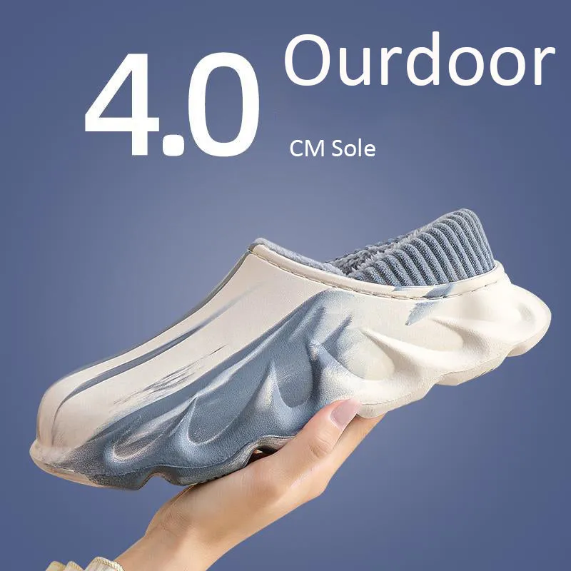 Couples Winter Slippers Sandals Warm Eva Shoes Waterproof